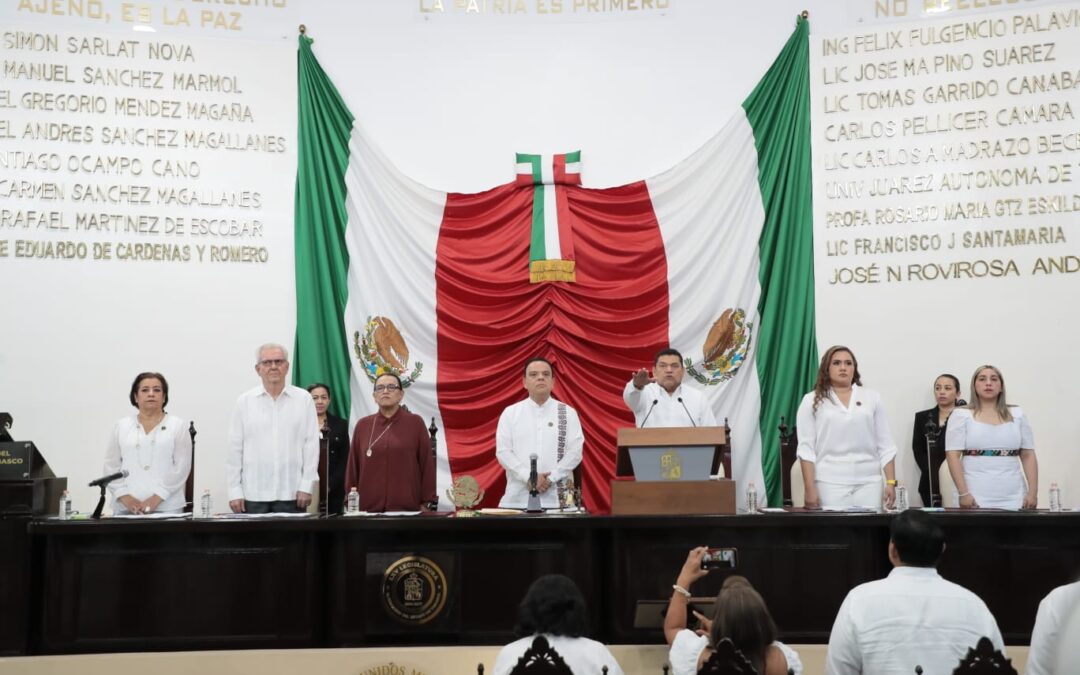 Rinde protesta como Gobernador Constitucional del Estado de Tabasco, el Ciudadano Javier May Rodríguez