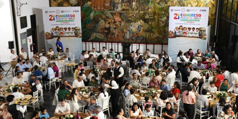 Inauguran el 21º Congreso de las Niñas y Niños Legisladores de Tabasco
