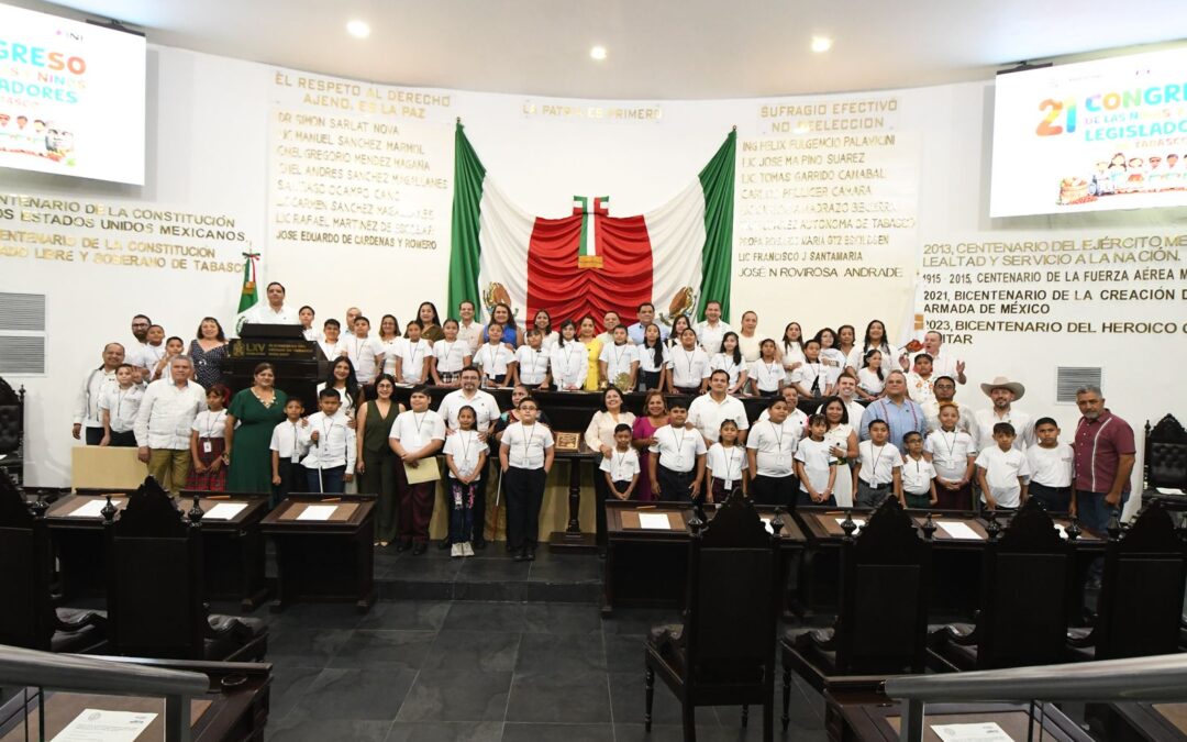 Se pronuncian niñas y niños legisladores por espacios de participación y respeto a sus derechos