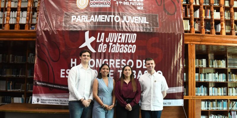 Invitan a participar en el Primer Parlamento Juvenil “Por la Juventud de Tabasco”