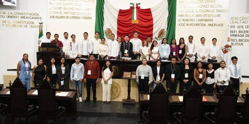 Realiza Congreso del Estado el Primer Parlamento Juvenil “Por la Juventud de Tabasco”