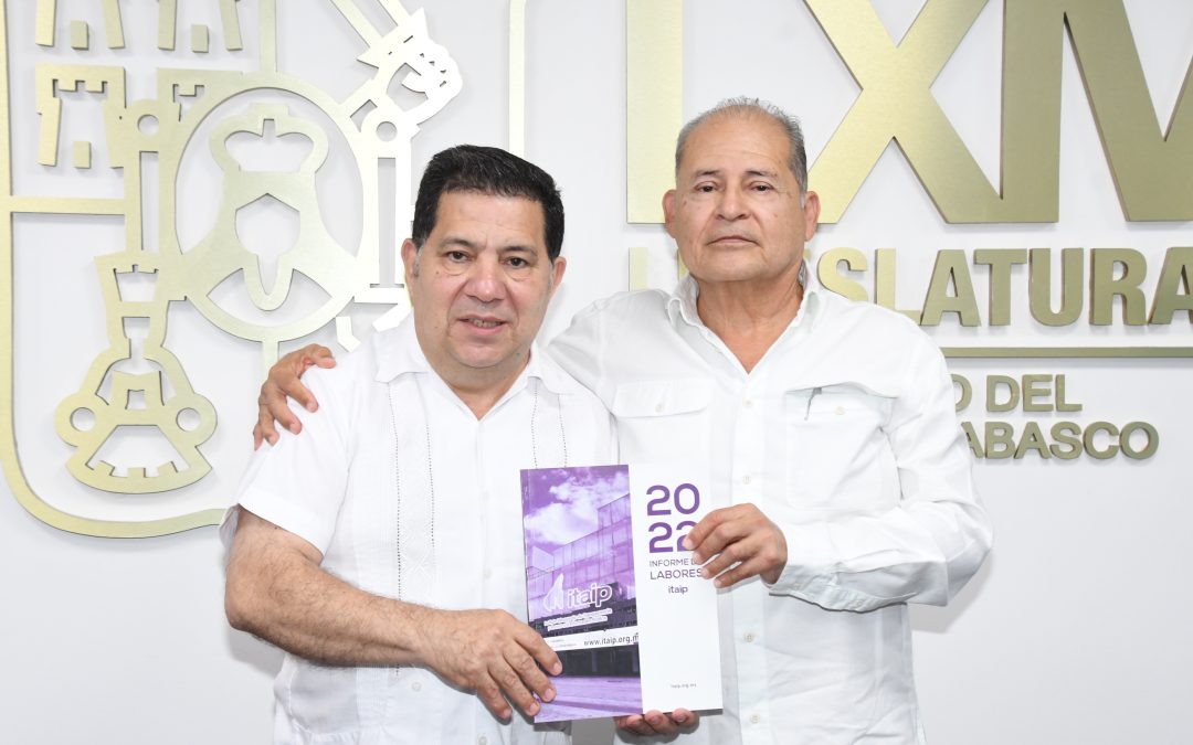 Recibe LXIV Legislatura Informe Anual de Labores 2022 del Itaip