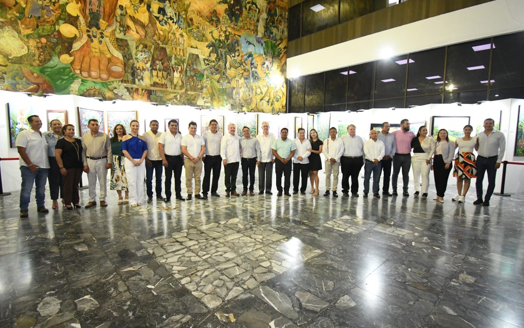Inaugura Congreso de Tabasco Exposición Pictórica “Bonoka’b Tierra Pintada”